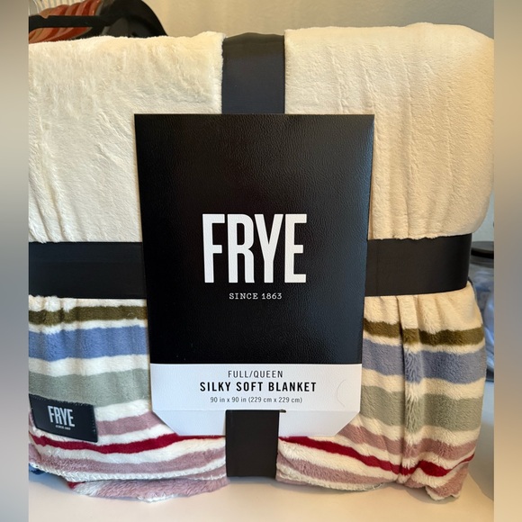 Frye Other - NWT Frye Multicolor Striped Silky Soft Blanket Size Full/Queen 90” X 90”